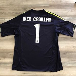Iker Casillas #1 Navy Real Madrid Jersey
